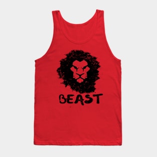 Lion Beast Design Tank Top